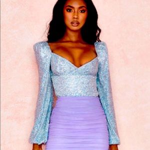 House of CB holographic bodysuit size XS only worn once!